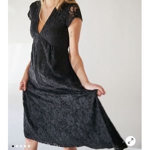 UO Imogen Lace Midi Dress